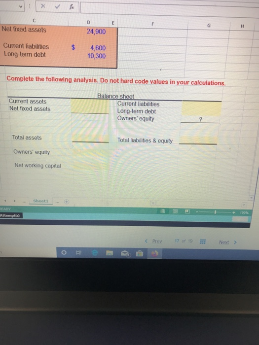 Solved 2-1 Building a Balance Sheet. Sign HOME Calibri B I | Chegg.com