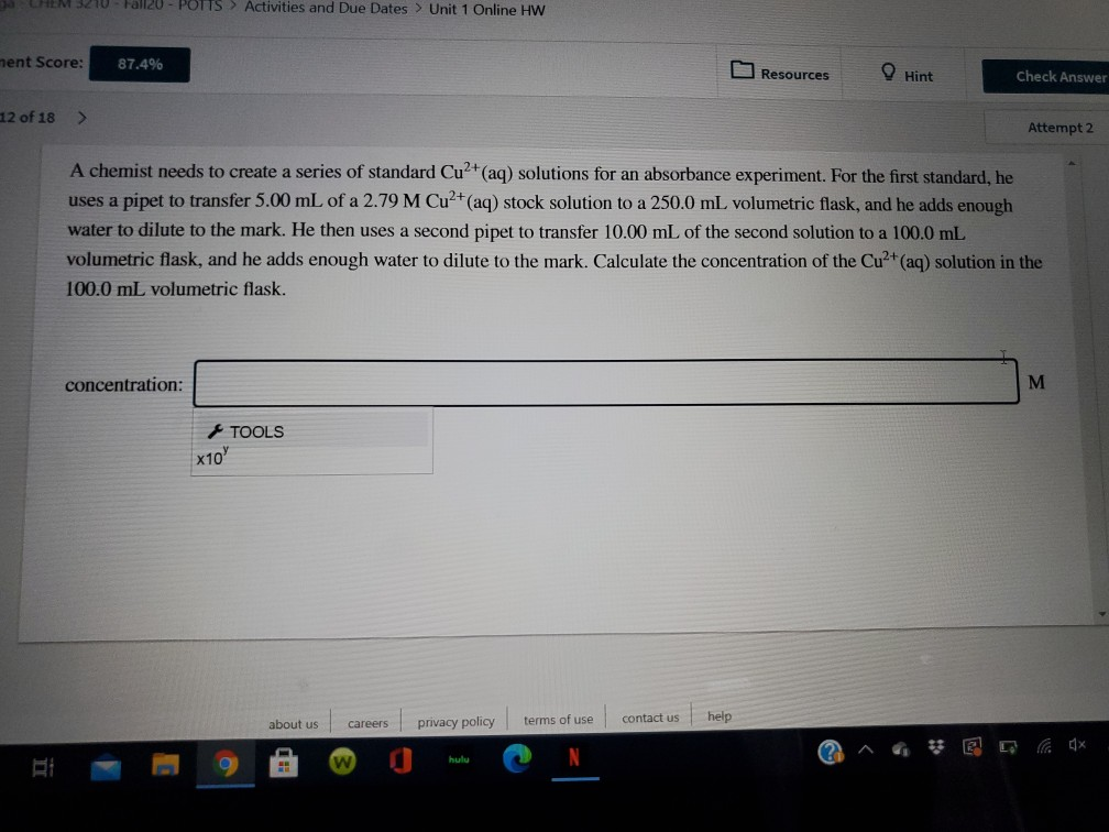 Solved Chem 3210 Fall20 Potts Activities And Due Dates