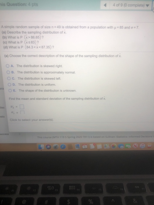 Solved is Question: 4 pts 4 of 9 (0 complete) = 7 A simple | Chegg.com