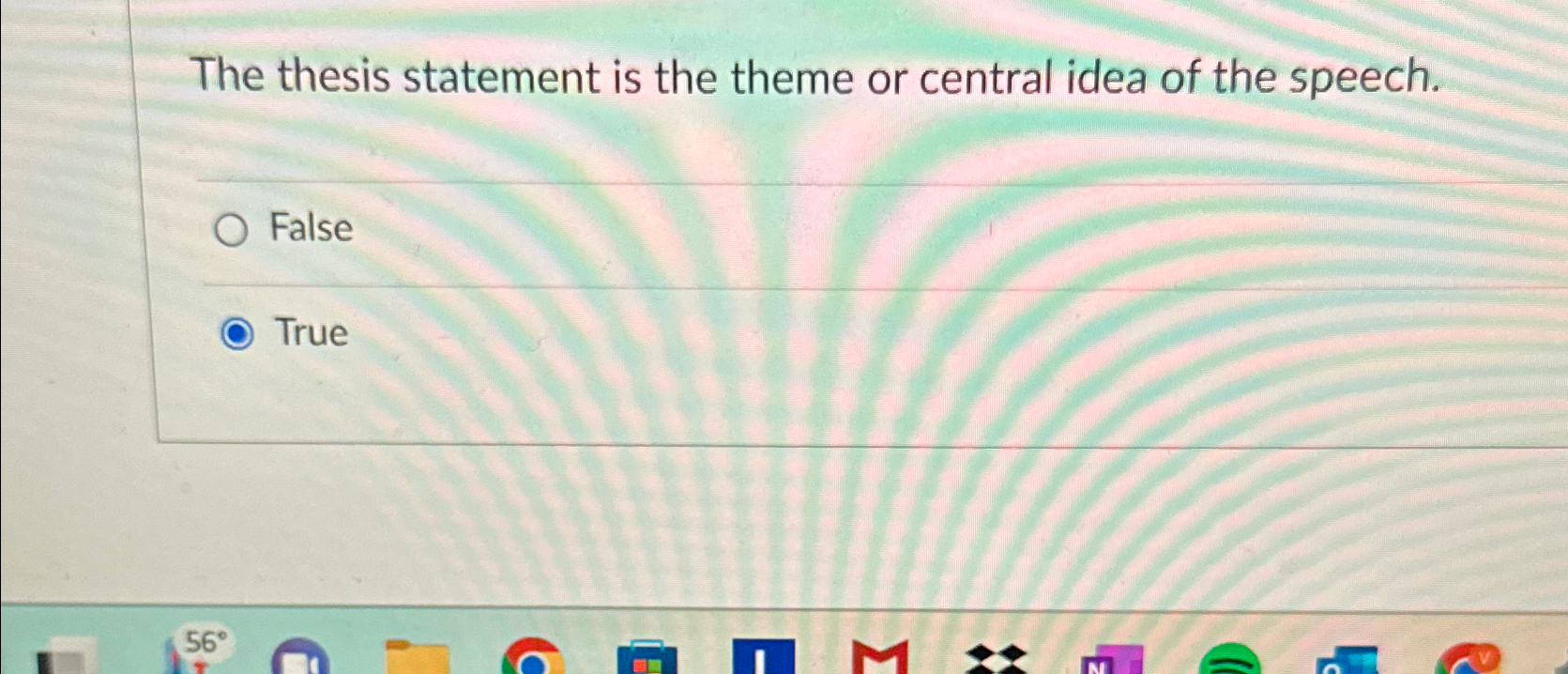 a thesis statement is not the central idea of the speech