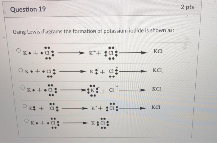 potassium iodide lewis structure