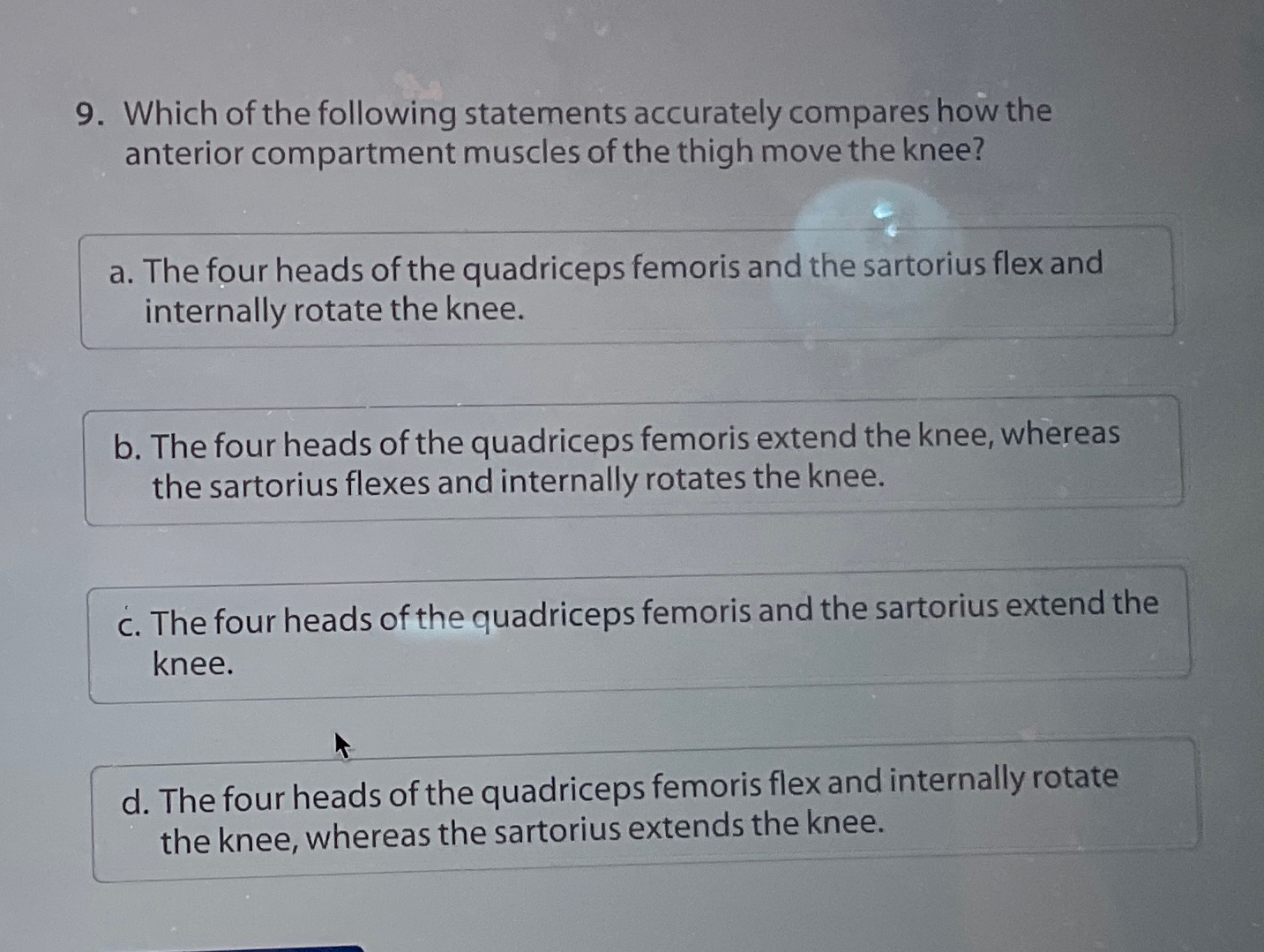 Solved Which of the following statements accurately compares | Chegg.com