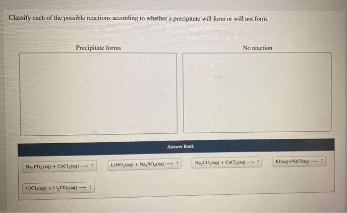 solved-classify-each-of-the-possible-reactions-according-to-chegg