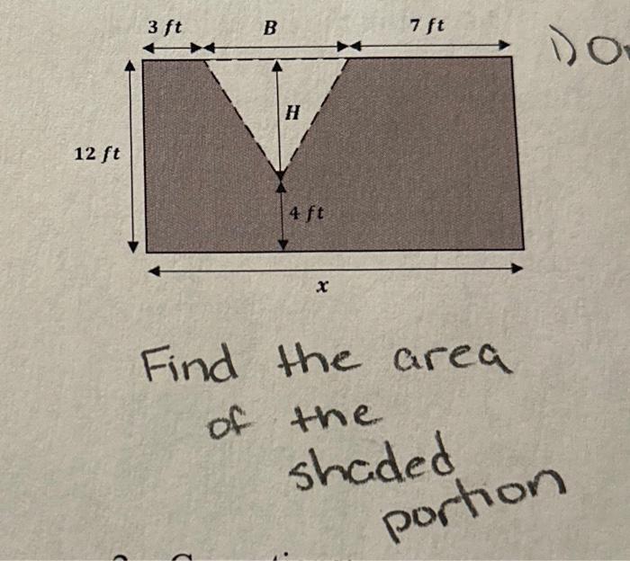 Solved Find The Area Of The Shaded Portion | Chegg.com