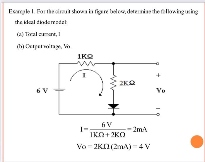 Solved Example 1. For The Circuit Shown In Figure Below, | Chegg.com