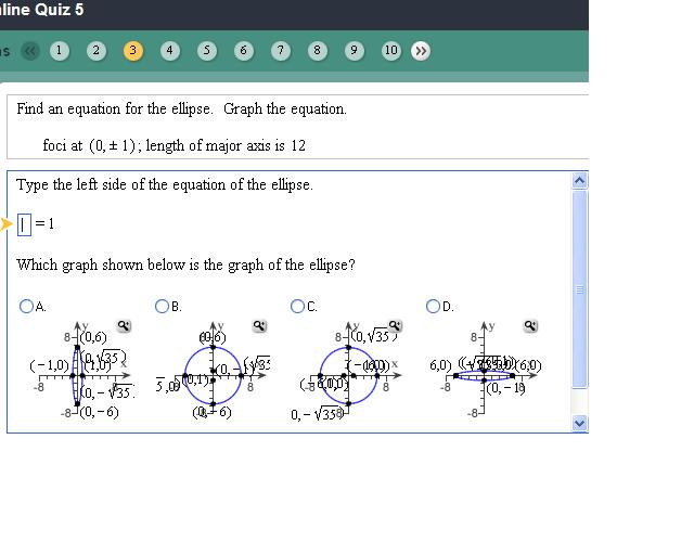 Solved Find An Equation For The Ellipse. Graph The Equation, | Chegg.com