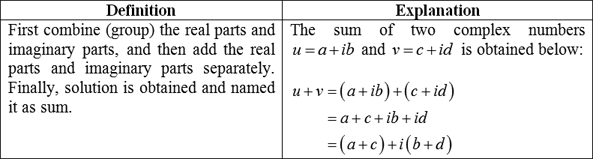 Definition Of Complex Numbers Chegg Com