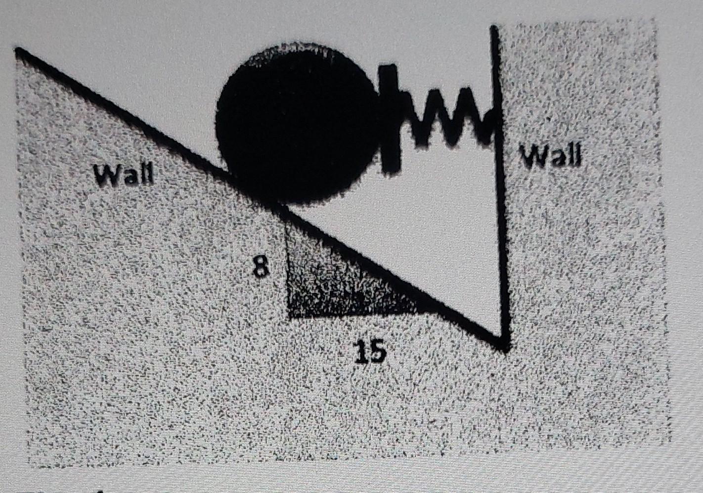calculate deformation of spring (spring constant K=