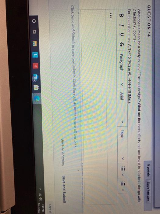 Solved QUESTION 14 5 points Save Answer What does it mean | Chegg.com