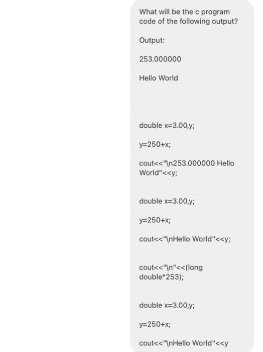 Solved What will be the c program code of the following | Chegg.com