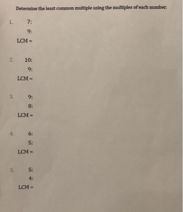 find the least common multiple lcm of 8 and 9