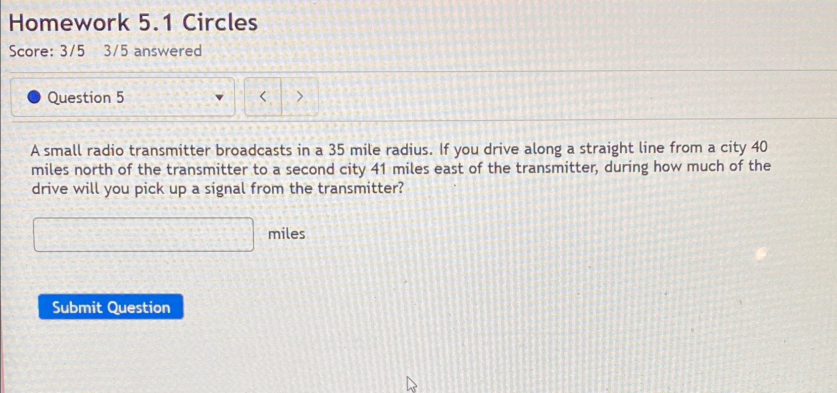 Solved Question 5A small radio transmitter broadcasts in a