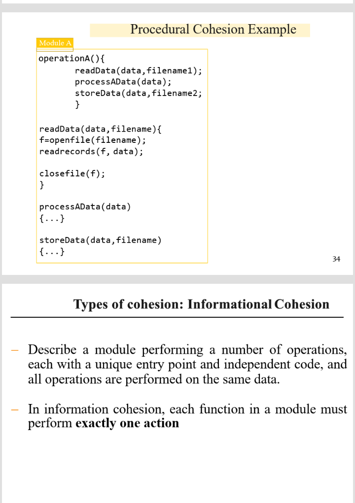 Solved software architecture design course explain coupling chegg