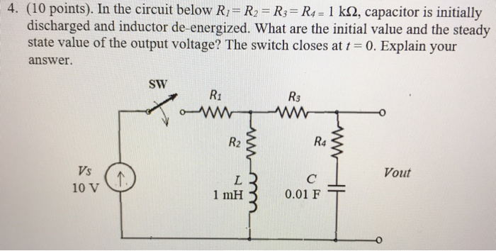 Solved 4. (10 points). In the circuit below Ri= R2 = R3 = R4 | Chegg.com
