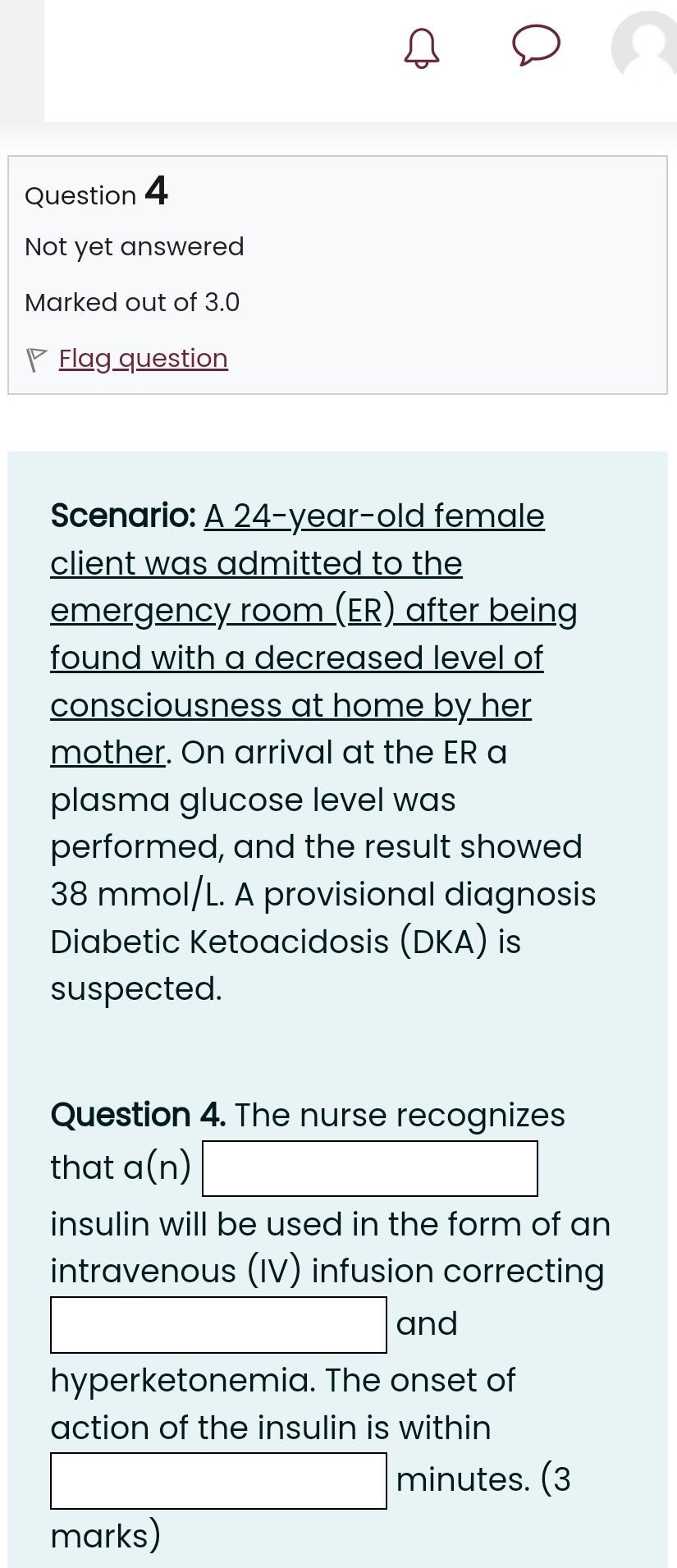 Solved Scenario: A 24-year-old female client was admitted to | Chegg.com