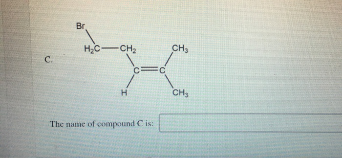 Solved Name The Three Alkenes Using Systematic Names. H3C | Chegg.com