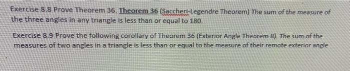 Solved Exercise 8.8 Prove Theorem 36. Theorem 36 | Chegg.com