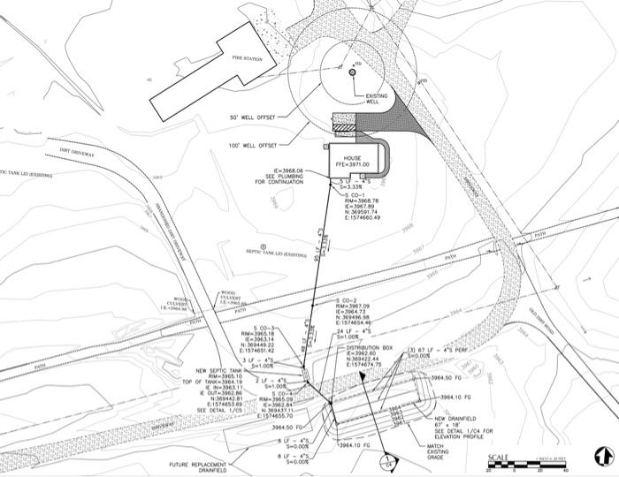 Solved Part 5 Study the portion of the site plan shown in | Chegg.com