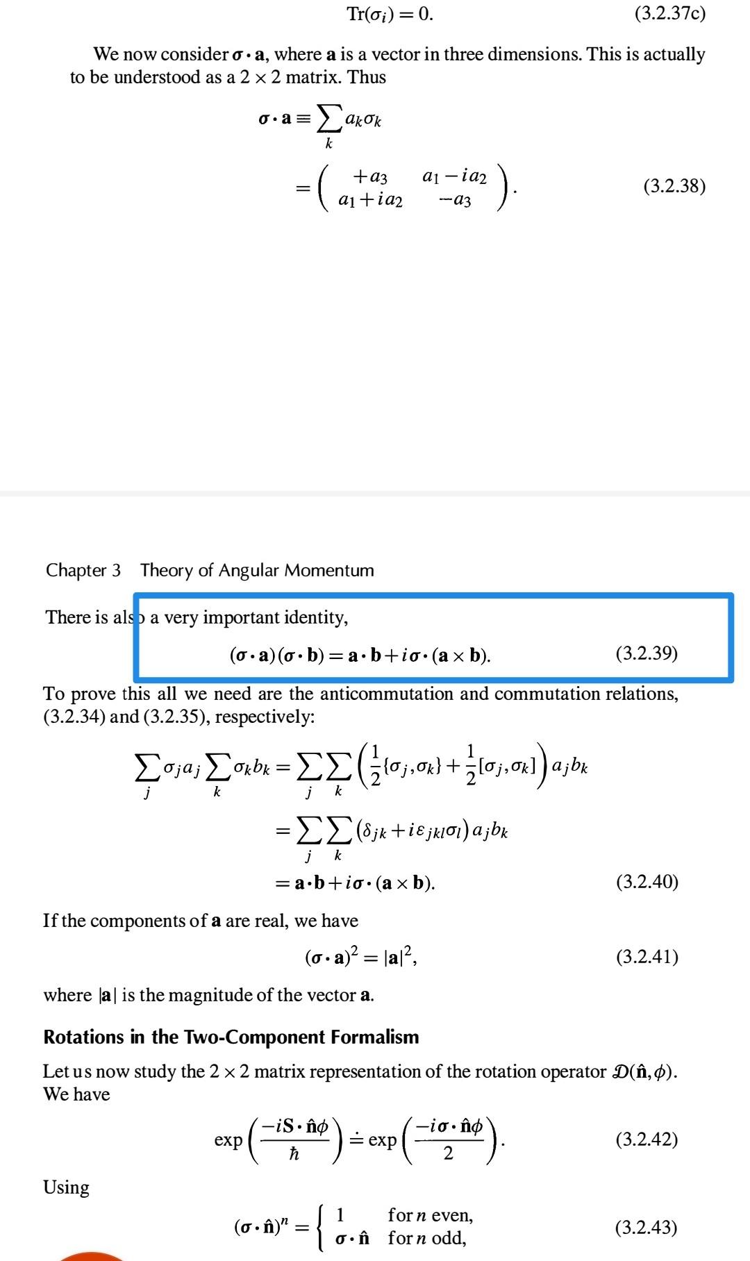 Solved Trời)=0. (3.2.37c) We now consider o•a, where a is a | Chegg.com