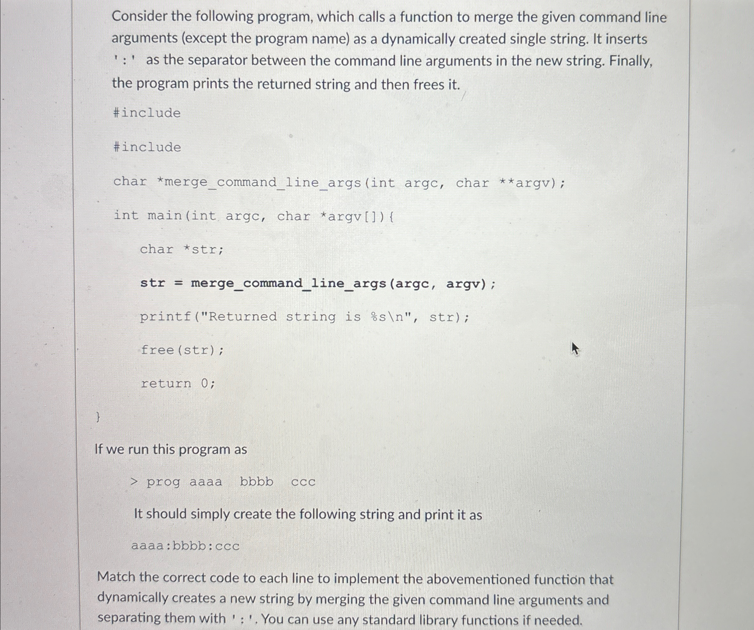 Solved Consider the following program, which calls a | Chegg.com