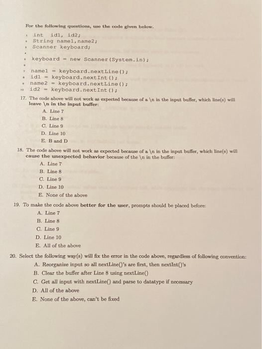 Solved 1 For the following questions, use the code iven | Chegg.com