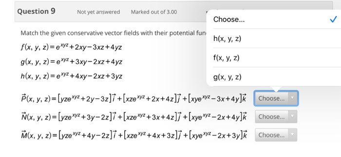 Solved Question 9 Not Yet Answered Marked Out Of 3 00 Cho Chegg Com