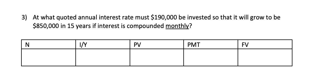 At What Quoted Annual Interest Rate Must 190 000 ﻿be