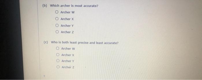 Solved Consider the results of the archery contest shown in | Chegg.com