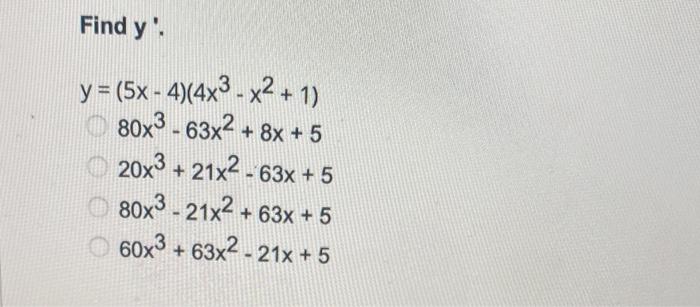 Solved Find y′. | Chegg.com