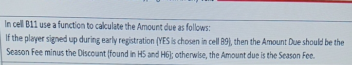 Solved In Cell B11 ﻿use A Function To Calculate The Amount | Chegg.com