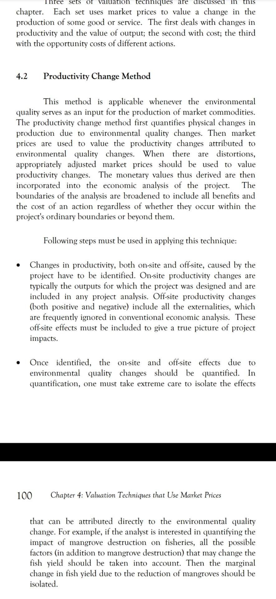 Solved CHAPTER 4 Valuation Techniques that Use Market Prices | Chegg.com