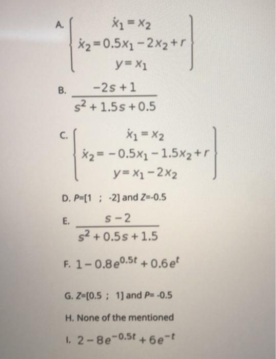 Solved Given The Following Differential Equation ỹ 1 5y Chegg Com