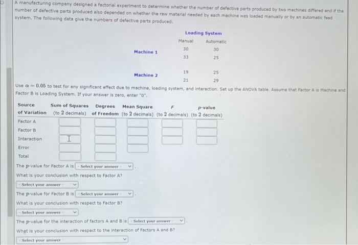 Solved A Manufacturing Company Designed A Factorial | Chegg.com