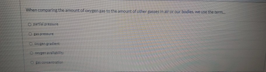 Solved When comparing the amount of oxygen gas to the amount | Chegg.com