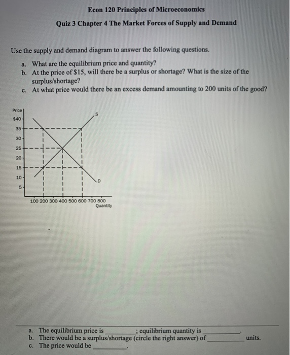 Solved Econ 120 Principles of Microeconomics Quiz 3 Chapter | Chegg.com