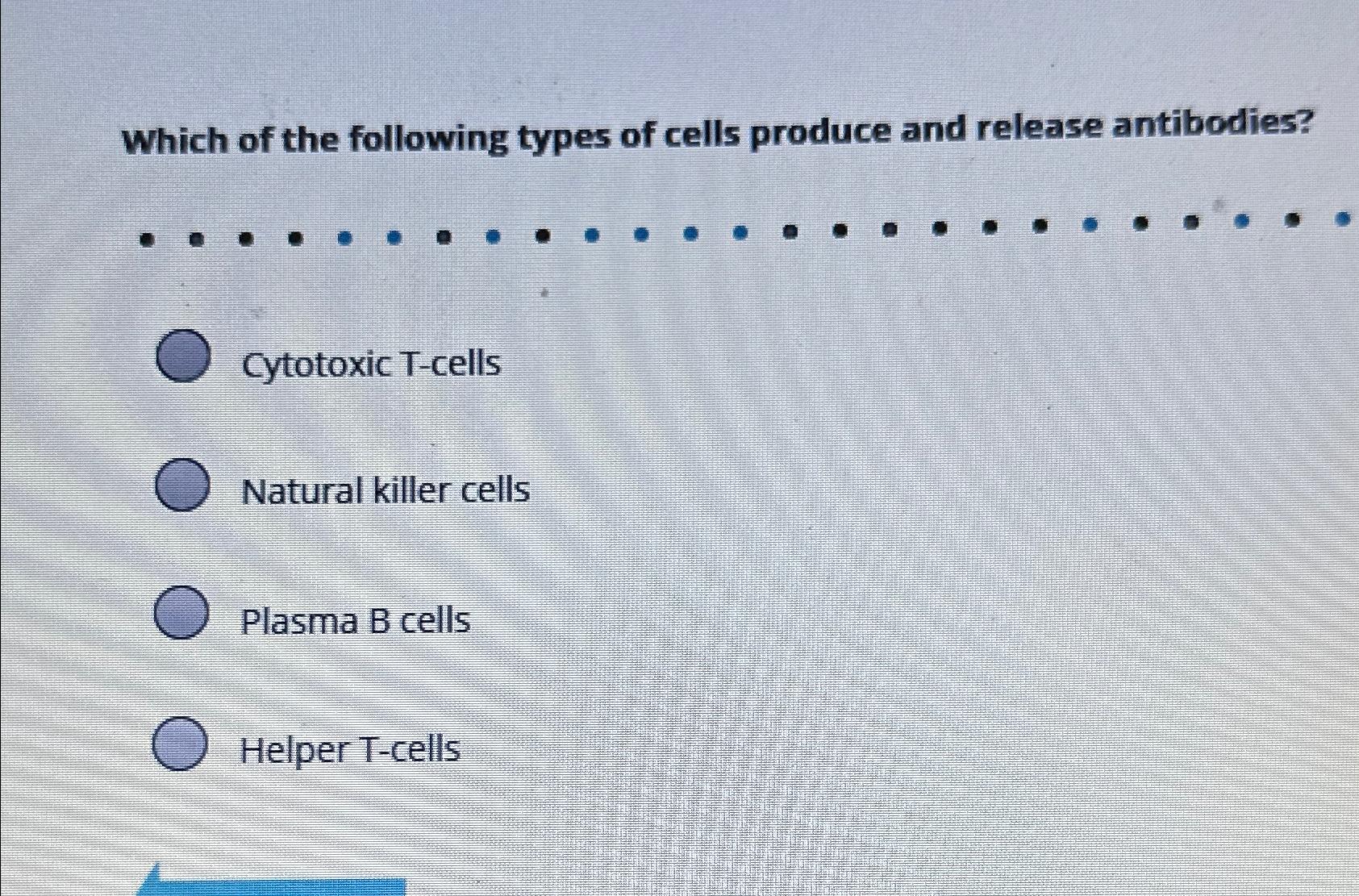 Solved Which of the following types of cells produce and | Chegg.com