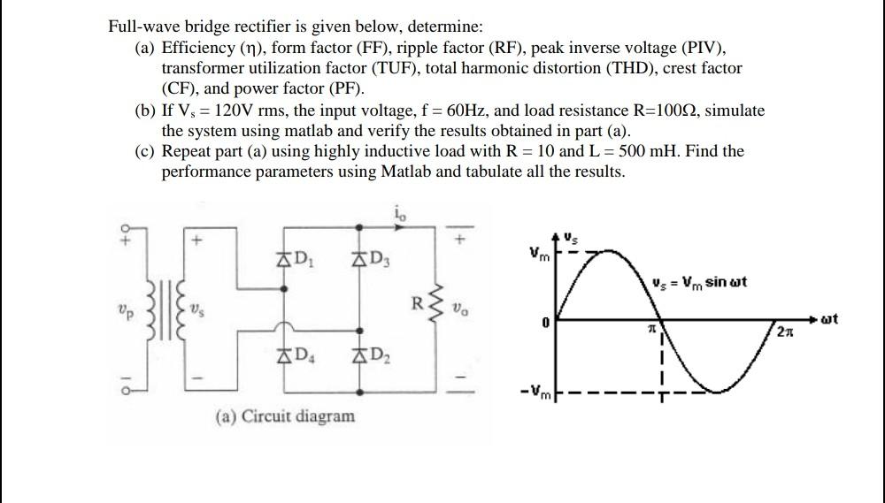 Efficiency of 2024 bridge rectifier