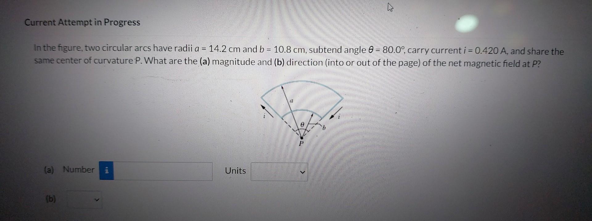 Solved In The Figure, Two Circular Arcs Have Radii A=14.2 Cm | Chegg.com