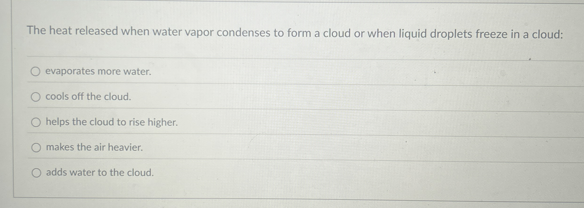 Solved The heat released when water vapor condenses to form | Chegg.com