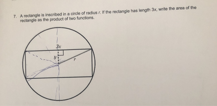 area of a rectangle inscribed in a circle calculator