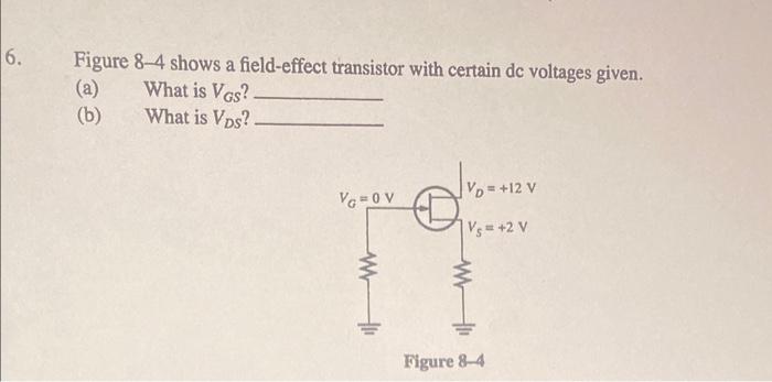 Solved Figure 8-4 Shows A Field-effect Transistor With | Chegg.com