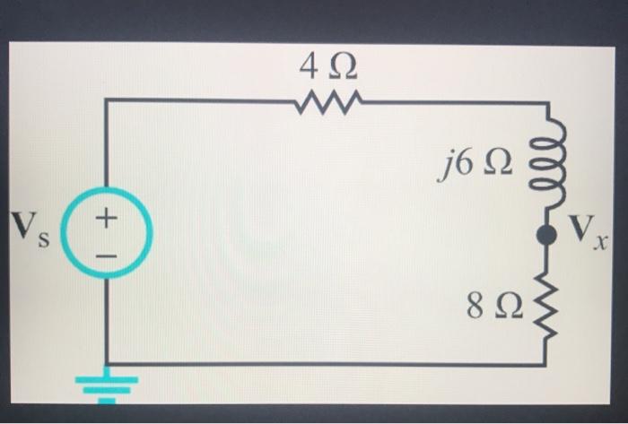 Solved Given That Vs 100 V What Is Vx Relative To Grou Chegg Com