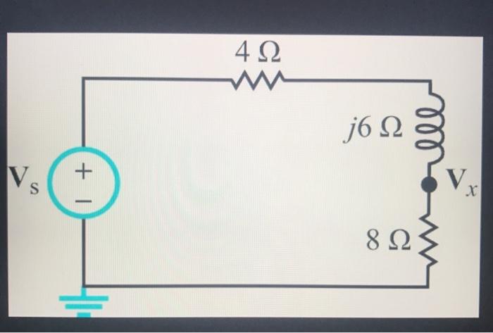 Solved Given That Vs 100 V What Is Vx Relative To Grou Chegg Com