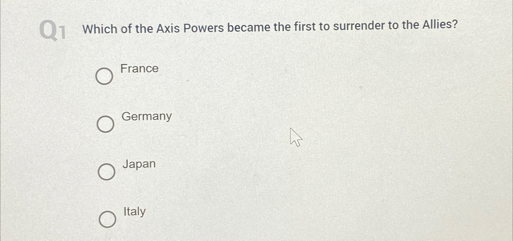 Solved Which of the Axis Powers became the first to | Chegg.com