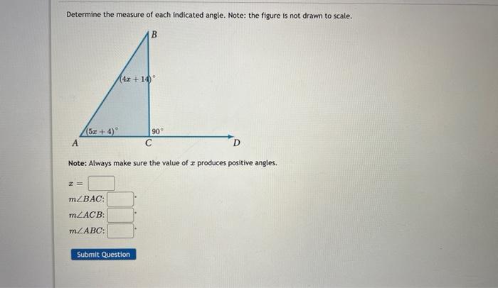 Solved Determine the measure of each indicated angle. Note: | Chegg.com