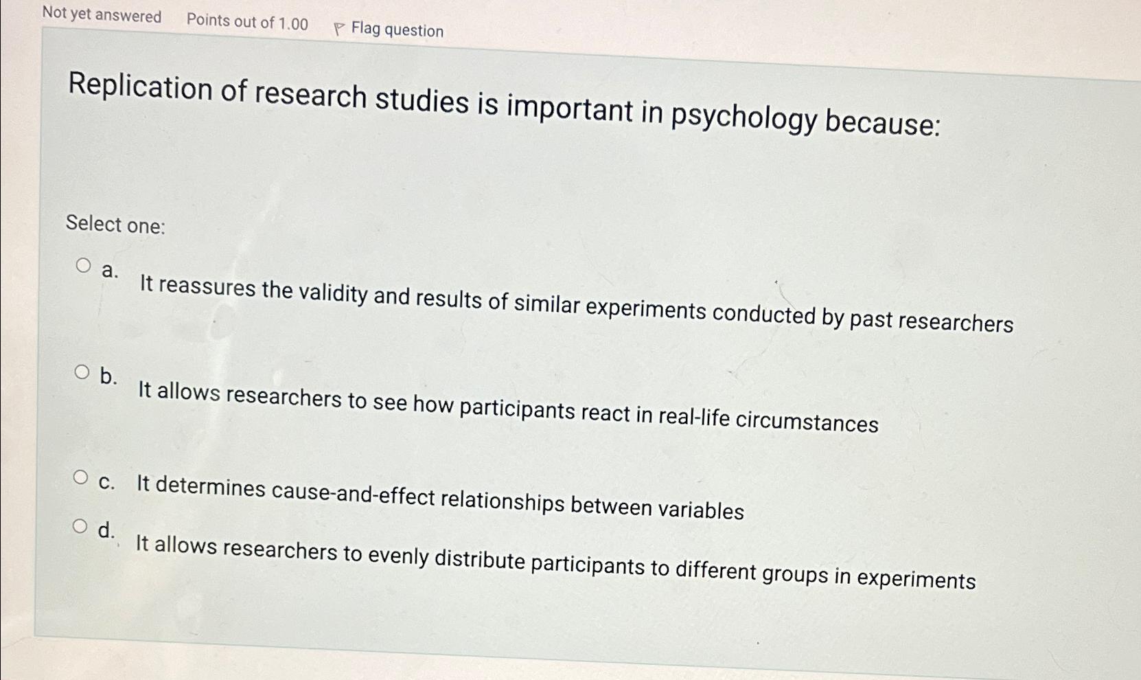 Solved Not yet answered Points out of 1.00, ﻿P Flag