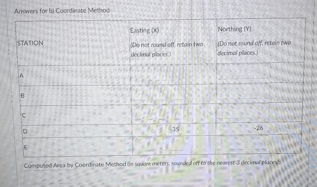 Solved 4) Fill in the tables below for your answer. Compute | Chegg.com