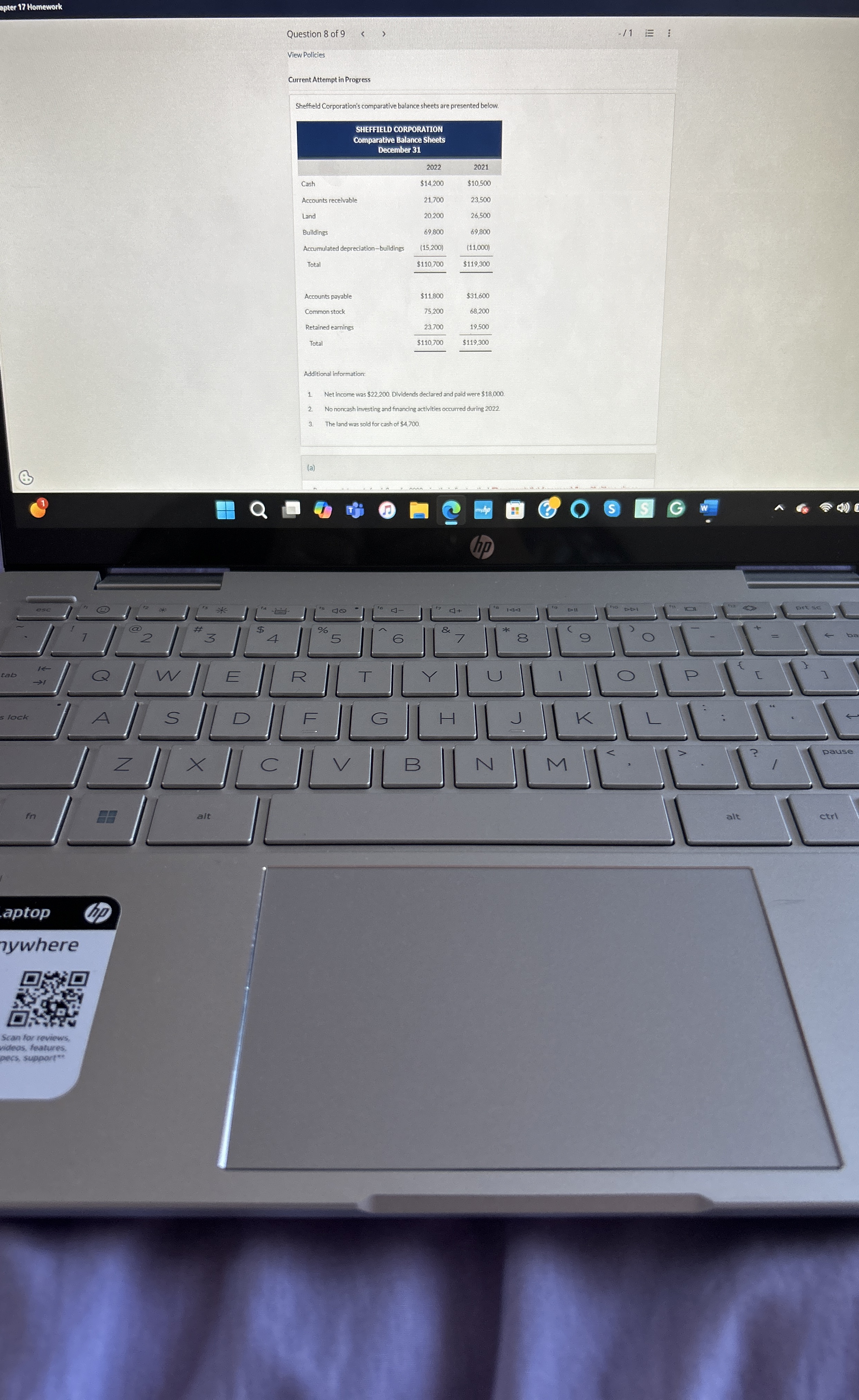 pper 17 ﻿HomeworkQuestion 8 ﻿of 9View PollicesCurrent