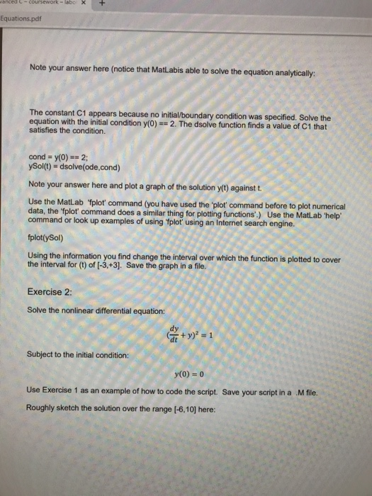 Solved Computing 1 Ele1053 Project 3e Solving Differential Chegg Solved Computing 1 Ele1053 Project 3e Solving Differential Chegg