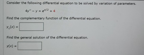 Solved Consider the following differential equation to be | Chegg.com